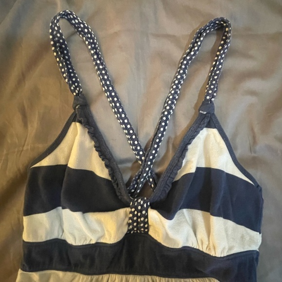 Hollister Blue and White Striped babydoll top - Picture 5 of 7